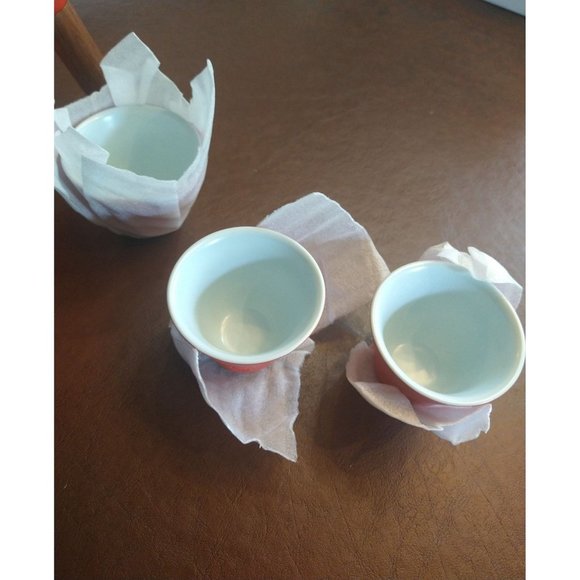 Gorgeous Red Ceramic Tea Cup with Infuser Travel Kit Mother's Day Gift Tea Lover - Picture 6 of 10